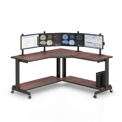 Medizinischer Computer-Arbeitsplatz - Corner Smart Cart - AFC Industries - mobil