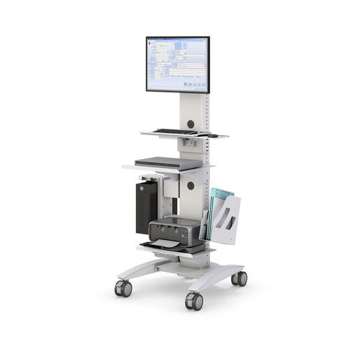 Höhenverstellbarer Tragarm - MLCD200-01 - AFC Industries - für Monitor / für medizinische Zwecke / mobil