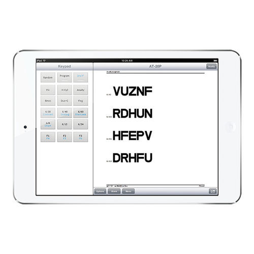 Android-Applikation / für Ophthalmologie - AT20P  - Medmont - Steuerung / Test / iOS