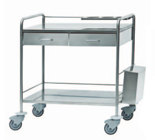 Vielzweckwagen - CU.51.010I - Orla Equipamientos Clínicos - Abfall / Edelstahl / Abfalleimer