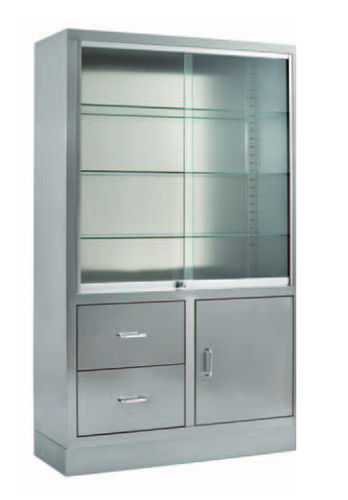 Vitrine für chirurgische Instrumente - VA.20.000I - Orla Equipamientos Clínicos - für Krankenhaus / mit Schublade