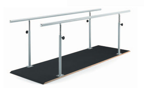 Höhenverstellbarer Parallelgehbarren für Rehabilitation - RE5010 - Orla Equipamientos Clínicos - mit festem Sockel
