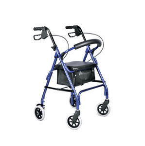 Rollator mit 4 Rädern - HC0504 - CA-MI - Aluminiumrahmen / mit Sitz / mit Korb