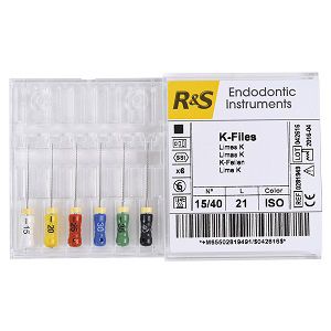 Endodontische Feile / Kerr - 91-070 - R&S - für Wurzelkanal-Behandlungen / zur Koronarpräparation