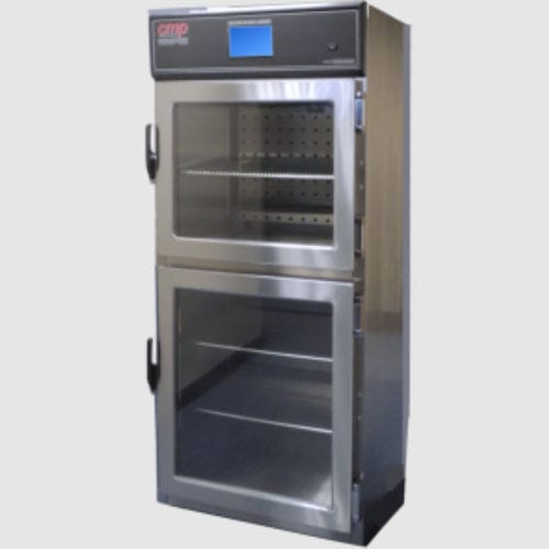 Wärmeschrank - DSW-2AE - Continental Metal Products - für Krankenhaus / mit Regal / Edelstahl
