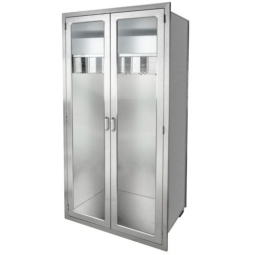 Schrank für Katheter - SC2-WH-D  - Continental Metal Products - für Krankenhaus / mit Tür / modular