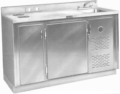Gekühlter Schrank - RS - Continental Metal Products - Notfall / für Krankenhaus / mit Waschbecken