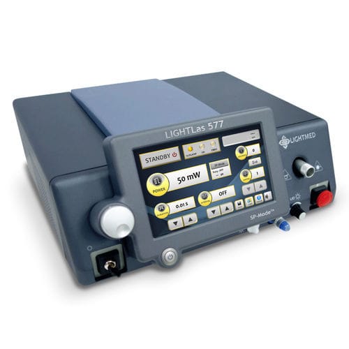 Laser zur retinalen Photokoagulation - LIGHTLas 577  - LIGHTMED Corporation - für Trabekuloplastik / Festkörper / Tischgerät
