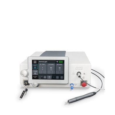 Dermatologie-Laser - DermaLight Laser with 1mm Handpiece - LIGHTMED Corporation - zur Aknebehandlung / für vaskuläre Läsionen / Krampfaderbehandlung
