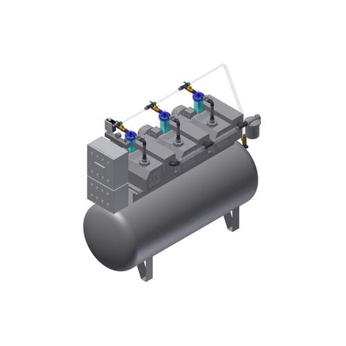 Medizinisches Vakuumsystem - MEDEVICE 3×102 PBO - Bgs General Srl - Drehschieber / manuell / geschmiert