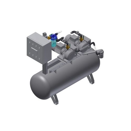 Medizinisches Vakuumsystem - MEDEVICE 2X28 PBO - Bgs General Srl - Drehschieber / geschmiert