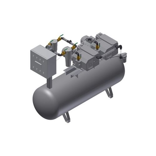 Medizinische Vakuumpumpe - MEDEVICE 2X41 PBO + FBD350 - Bgs General Srl - Drehschieber / geschmiert