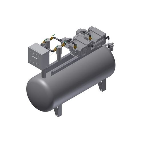 Medizinische Vakuumpumpe - MEDEVICE 2X41PBO + FBD350 - Bgs General Srl - manuell / Drehschieber / geschmiert