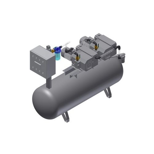 Medizinische Vakuumpumpe - MEDEVICE 2X61 PBO - Bgs General Srl - manuell / Drehschieber / geschmiert