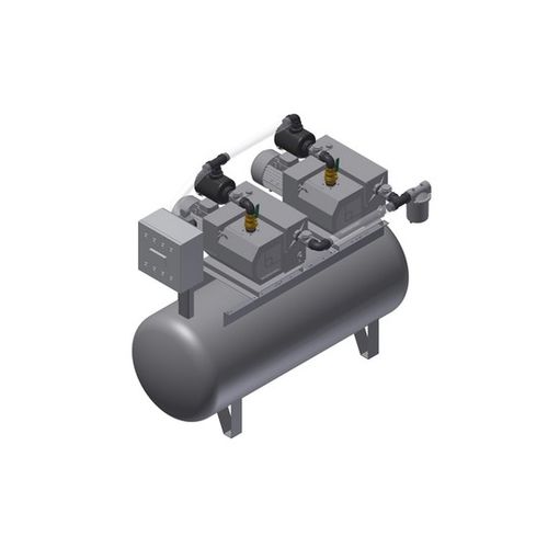 Medizinische Vakuumpumpe - MEDEVICE 2X220 PBO - Bgs General Srl - Drehschieber / geschmiert