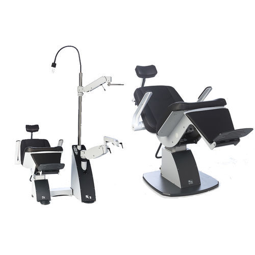 Ophthalmische Arbeitsstation - 2000 COMBO - S4OPTIK - mit Stuhl / mit Fußstütze / kompakt