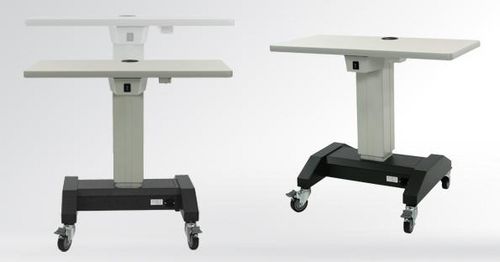 Elektrischer ophthalmischer Instrumententisch - Atlas H-Base  - S4OPTIK - auf Rollen / höhenverstellbar