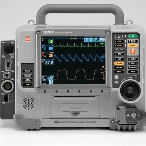 Halbautomatischer externer Defibrillator - LIFEPAK® 15 - Stryker Emergency Care - Bluetooth / mit EKG-Anzeige / mit SpO2-Monitor
