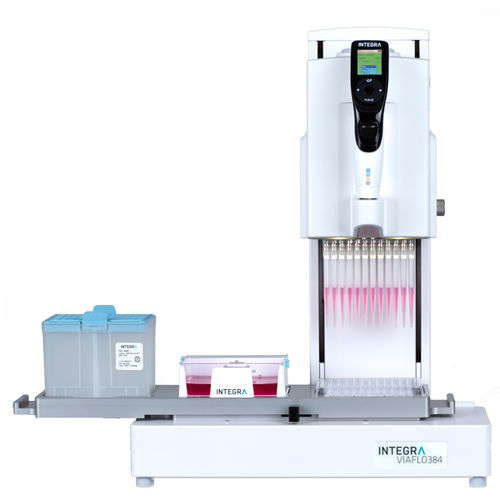 Manuelle Mikropipette - VIAFLO 384 - Integra Biosciences AG - elektronisch / automatisch / Luftverdrängung