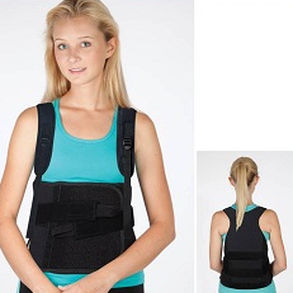 Thorako-lumbaler Stützgürtel - 463-TLS - RCAI - Restorative Care of America - für Kinder / starr / mit Trägern