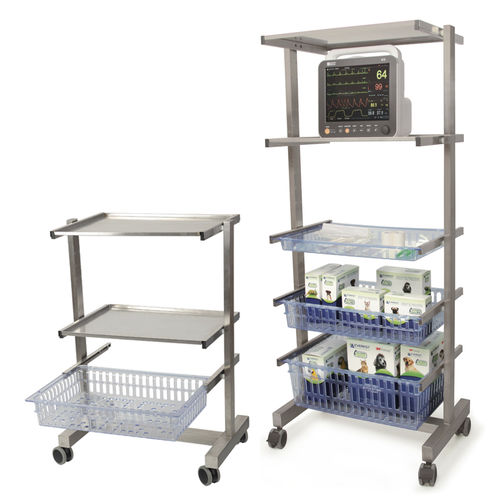 Medizinischer Wagen - RORAIMA  - Everest Tecnovet - für Tierarztpraxis / Hilfs / Edelstahl