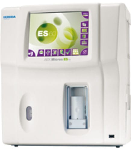 Automatischer Hämatologie-Analysator - ABX Micros ES 60 - HORIBA - kompakt / 18 Parameter / mit 3-teiliger Differenzierung