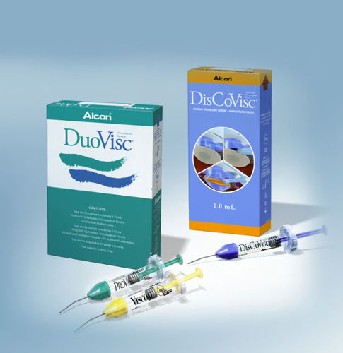 Spritze zur Injektion viskoelastischer Lösungen - VISCOAT®OVD - Alcon - 1 ml / 0,5 ml / 0,3 ml