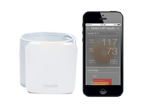 Automatischer Blutdruckmonitor - BP7 - iHealth - Handgelenk / kabellos / für iOS