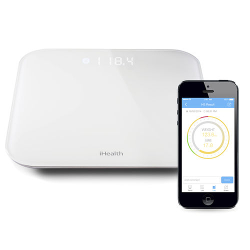 Elektronische Personenwaage - iHealth Lite HS4 - iHealth - für Privatgebrauch / Plattform / mit BMI-Berechnung