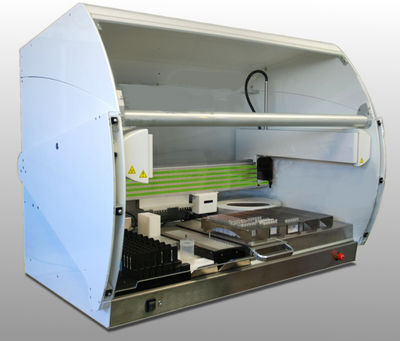 Automatischer Immuno-Hämatologie Analysator - GC Processor - GSG Robotix - für klinische Diagnose / Tisch