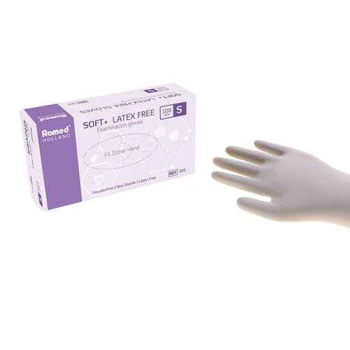 Handschuh ohne Latex - 116 - Romed Holland - für Untersuchungen / unsteril / XL