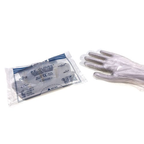 Polyethylen-Handschuh - 61/60 - Romed Holland - medizinisch / unsteril / 100er-Packung
