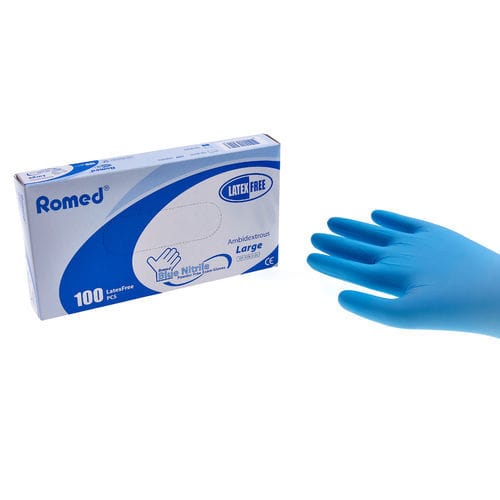 Nitrilhandschuh - NT800-20 - Romed Holland - für Untersuchungen / puderfrei / unsteril