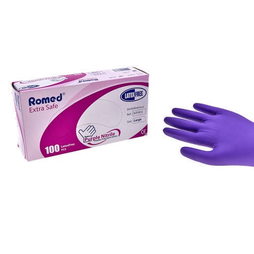 Nitrilhandschuh - NTP795 - Romed Holland - für Untersuchungen / puderfrei / unsteril