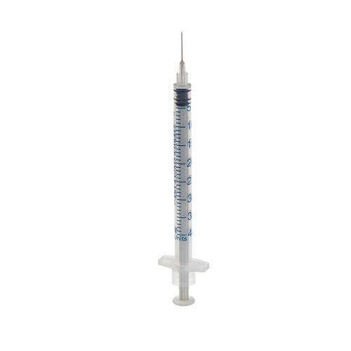 Spritze für subkutane Injektionen - 3IS-1ML-40 - Romed Holland - Dosier / Insulin / 1 ml