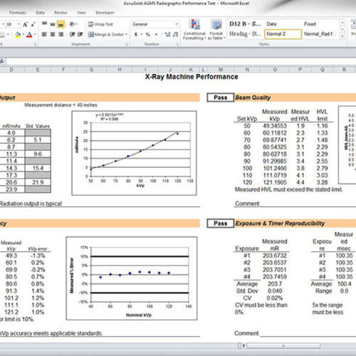 Analysesoftware - Accu-Gold Excel - Radcal - medizinisch / automatisiert