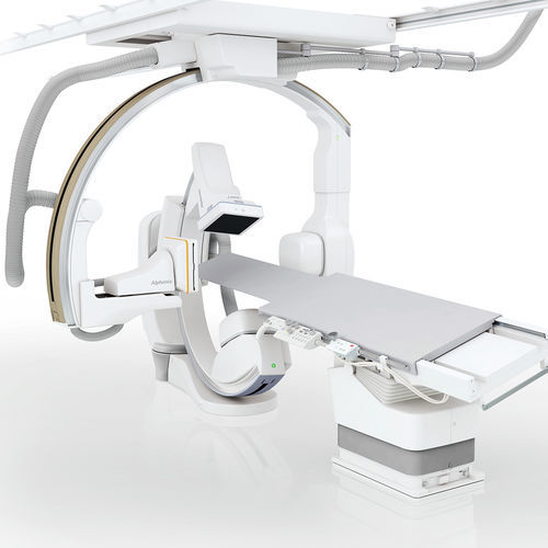 Digitales Fluoroskopie-System - Alphenix Biplane - Canon Medical System U.S.A - für Röntgendurchleuchtung des Schädels / mit C-Bogen / deckenmontiert