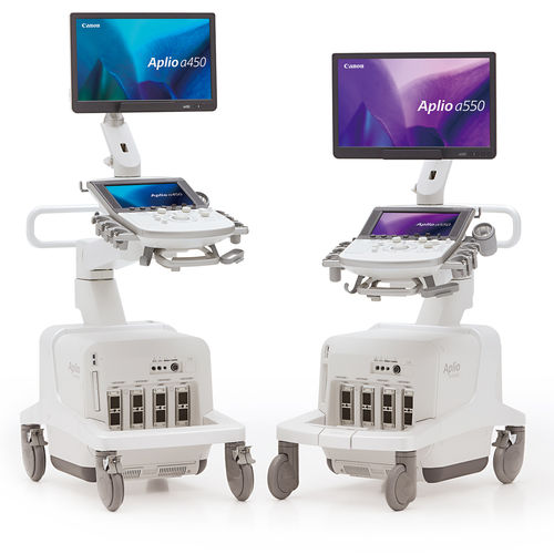 Plattformmontiertes Ultraschallgerät - Aplio a series - Canon Medical System U.S.A - für Multifunktions-Ultraschall / Schwarz-Weiß / Farbdoppler
