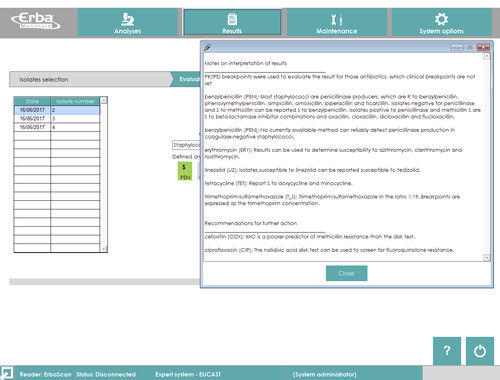 Management-Software - ErbaExpert  - Erba Lachema - Diagnose / Umform / Bewertung