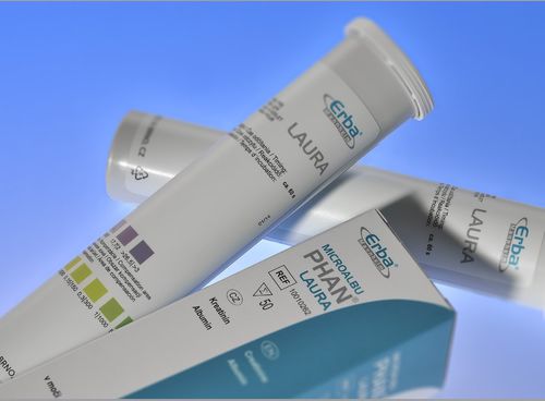 Teststreifen für Diabetes - MicroalbuPHAN® - Erba Lachema - Albumin / Kreatinin / Mikro-Albuminurie
