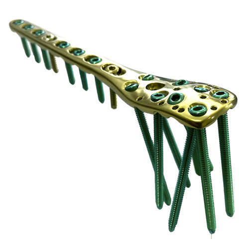 Kompressionsplatte für Humerus - HJ-Small LCP 06 - Health-Joy Medical - proximal / ohne Verriegelung / Titan