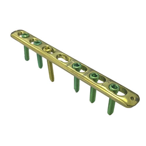 Kompressionsplatte für Radius - HJ-Small LCP 10 - Health-Joy Medical - medial / ohne Verriegelung / Titan