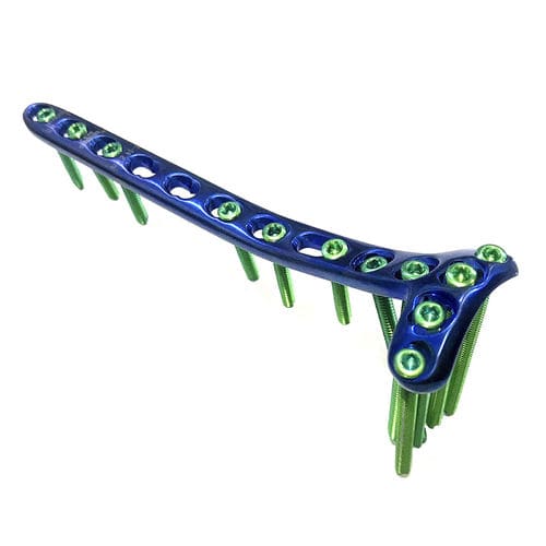 Kompressionsplatte für Tibia - HJ-Small VA-LCP 07 - Health-Joy Medical - proximal / medial / mit Verriegelung
