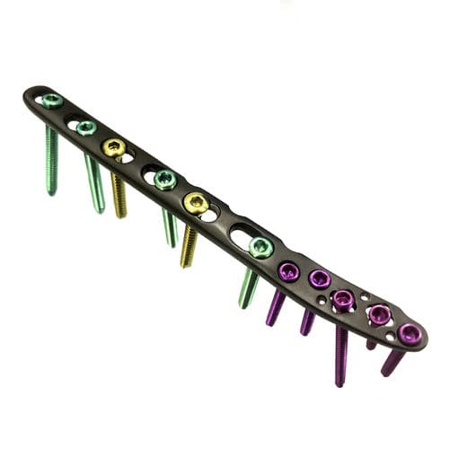 Kompressionsplatte für Fibula - HJ-Small VA-LCP 10 - Health-Joy Medical - distal / dorsolateral / mit Verriegelung
