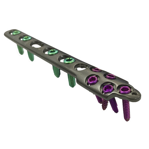 Kompressionsplatte für Fibula - HJ-Small VA-LCP 09 - Health-Joy Medical - distal / seitlich / mit Verriegelung