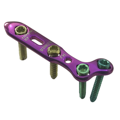 Kompressionsplatte für Zehenglied - HJ-Mini VA-LOC 05 - Health-Joy Medical - mit Verriegelung / Titan
