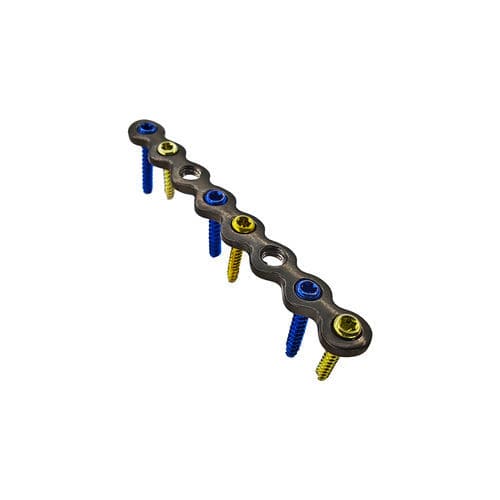 Kompressionsplatte für Fingerglied - HJ-Micro LOC 08 - Health-Joy Medical - mit Verriegelung / Titan