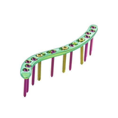 Kompressionsplatte für Schlüsselbein - HJ-Small VA-LOC 02 - Health-Joy Medical - medial / mit Verriegelung / Titan