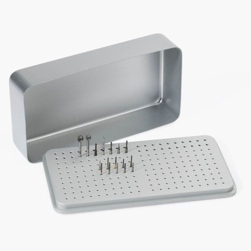 Halter für Dentalfräsen - 190260 - NICHROMINOX - Tisch / Aluminium / mit Deckel