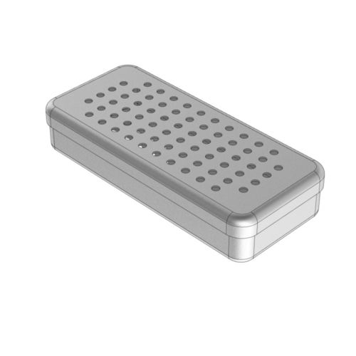 Sterilisationscontainer für zahnärztliche Instrumente - 184014 - NICHROMINOX - perforiert / anodisiertes Aluminium